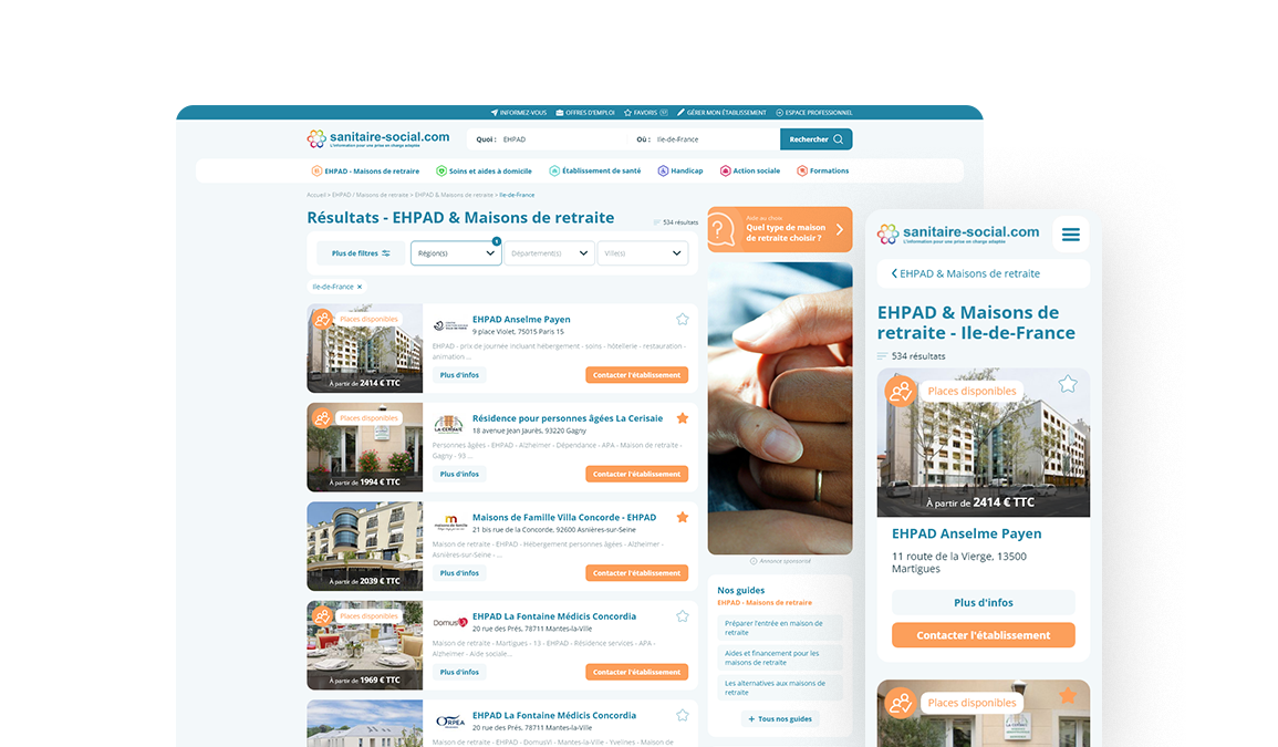 Page listing - nouvelle version