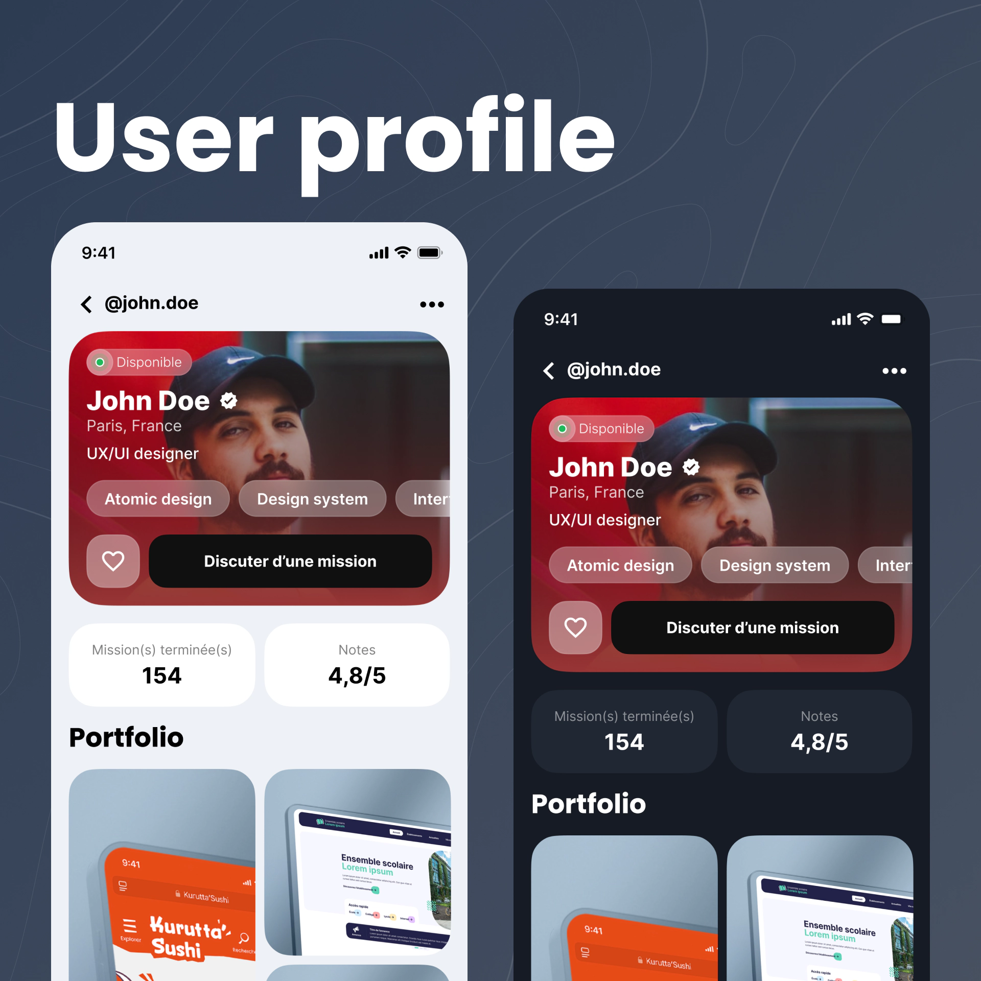 DailyUI - User profile