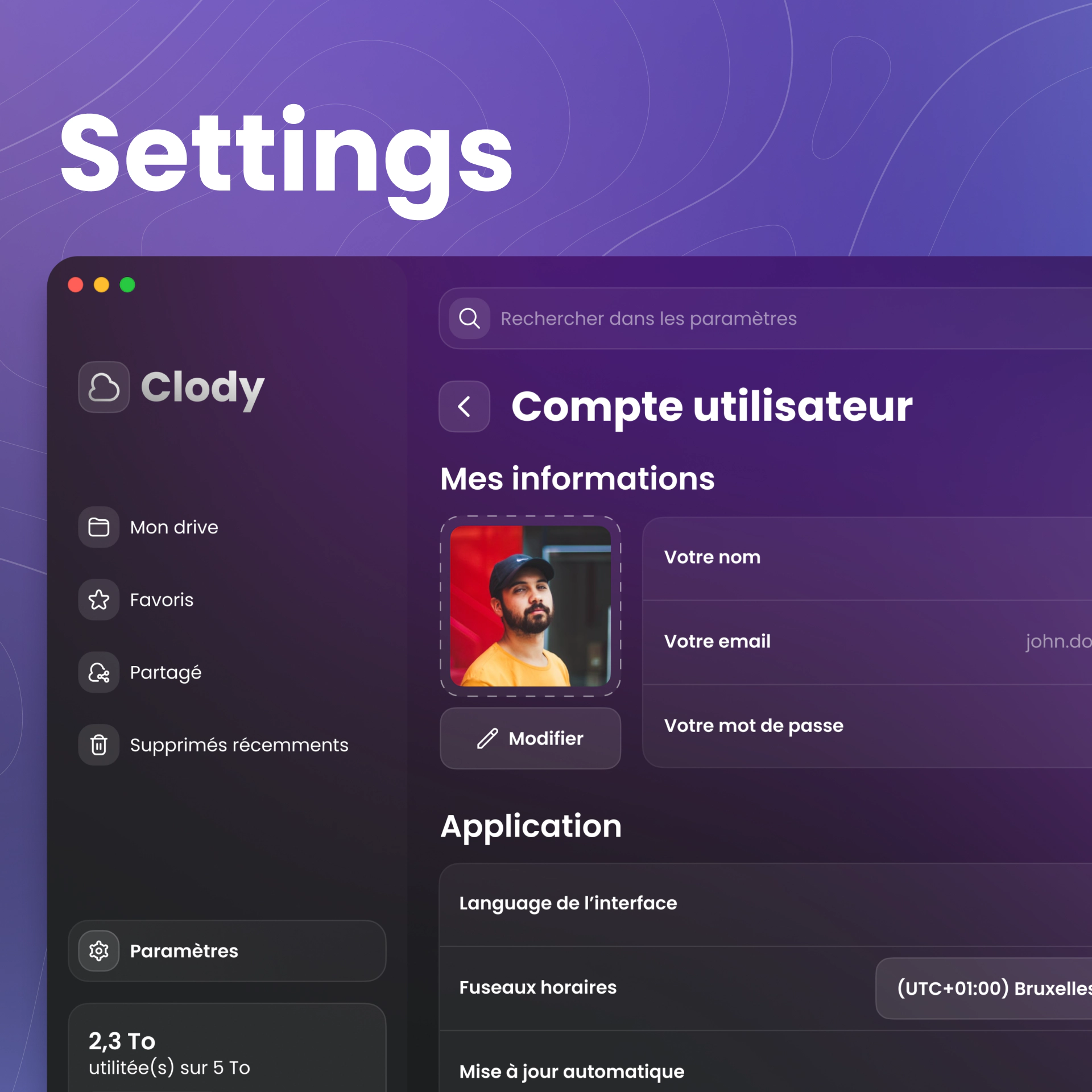 DailyUI - Settings